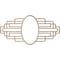Ekena Millwork Elizabeth Wood Fretwork Pierced Ceiling Medallion, Red Oak, 22"W x 11"H x 6"IW x 10 3/8"IH x 3/8"T CMWP22X11X0375EBRO - alternate 3